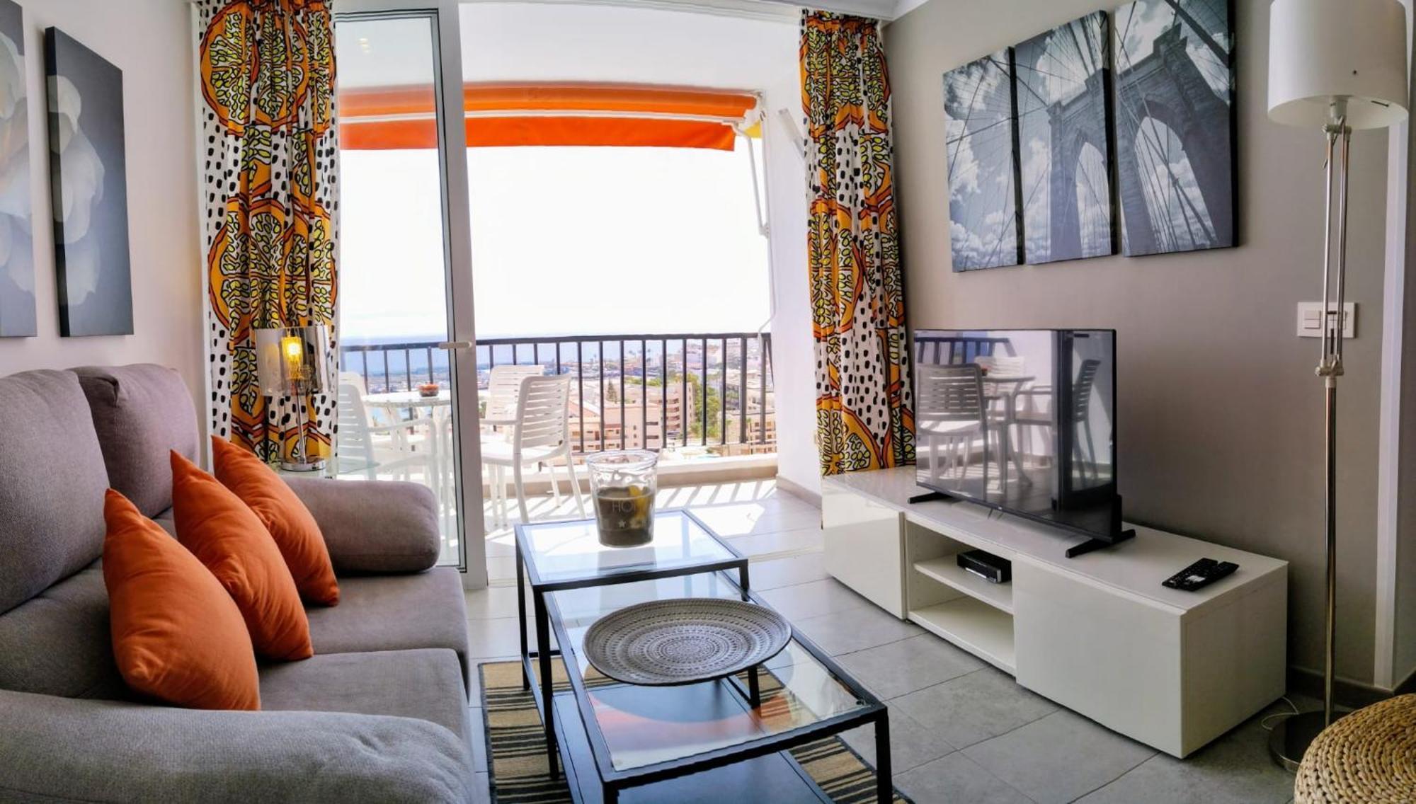 Los Cristianos Appartement Orange Trees Vue Mer Panoramique ภายนอก รูปภาพ